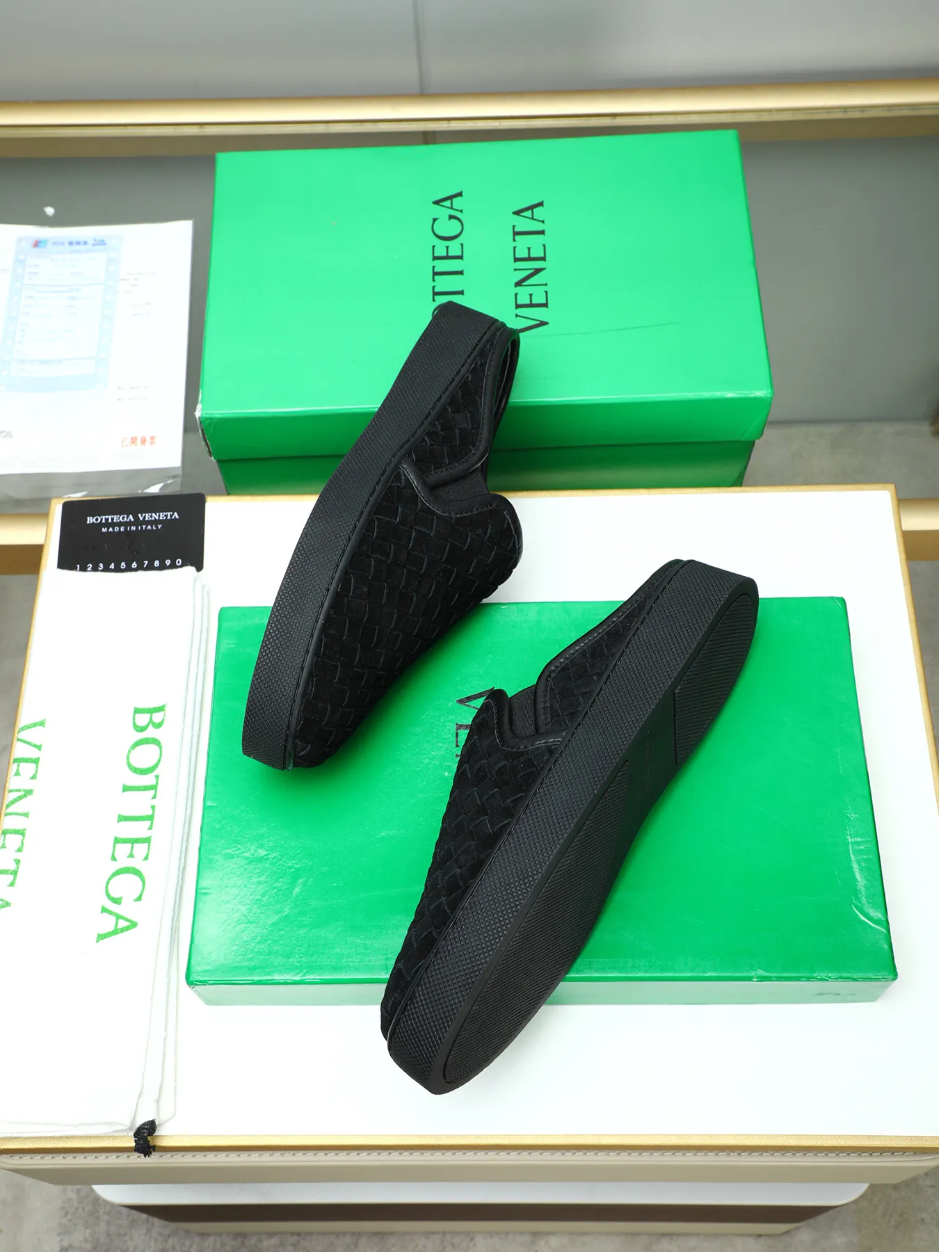 Men's shoes 💰420 [Half drag series] BOTTEG* VENET* - high-end boutique Size: 38-44 (45 customized) BV new product, first-layer cowhide artificially woven classic style harmoniously blends with contemporary fashion temperament, rubber soles are light and flexible, water-dyed sheepskin pads! [Taobao, Tmall, and live streaming are the first choices]